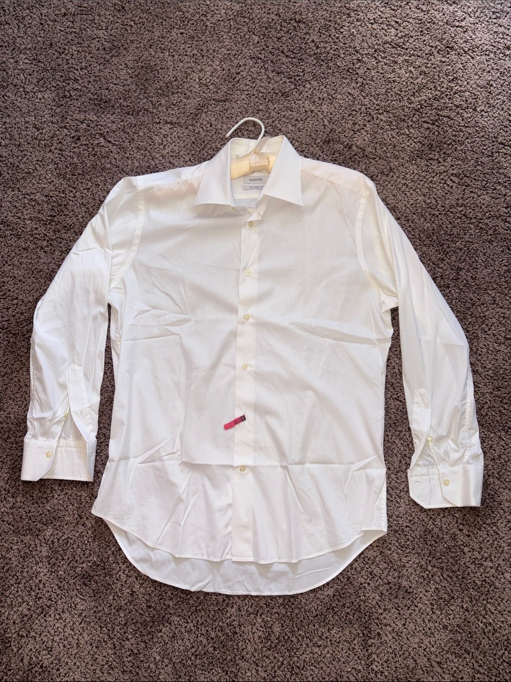 Valentino Spa White Long-Sleeve Dress Shirt